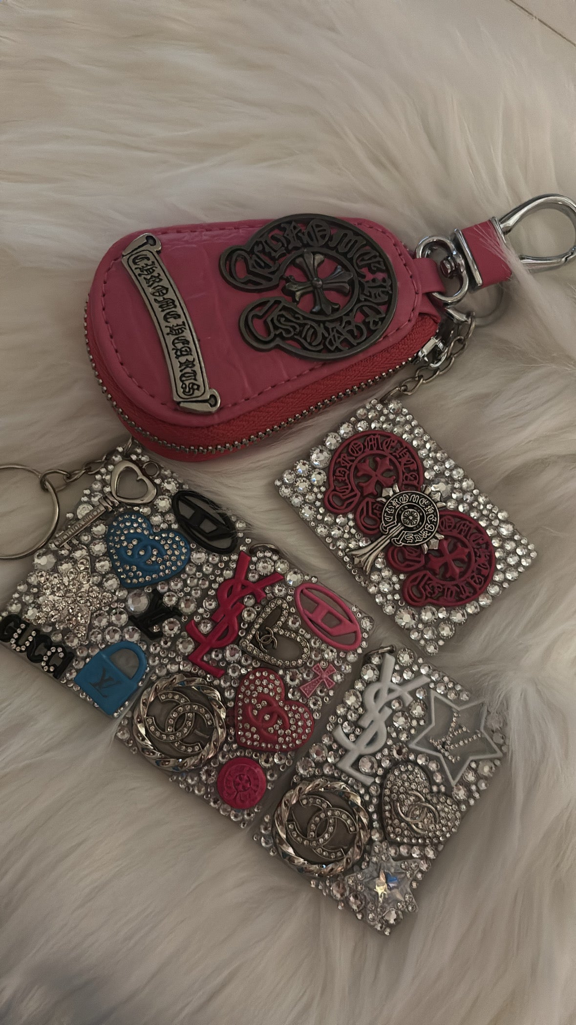 Chrome keychain/Bagcharms