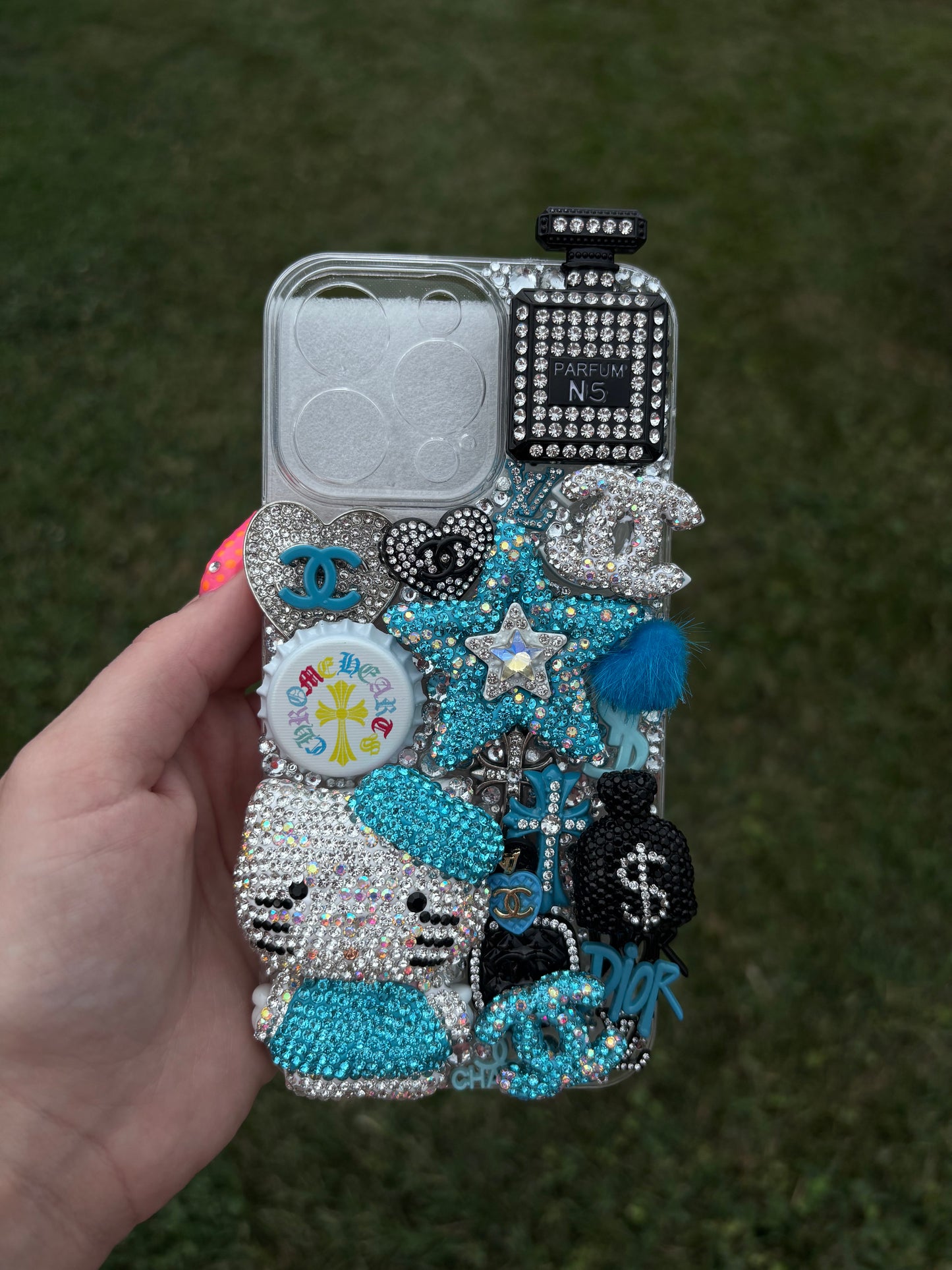 Black & Blue Premade Junkcase (15 PRO MAX)
