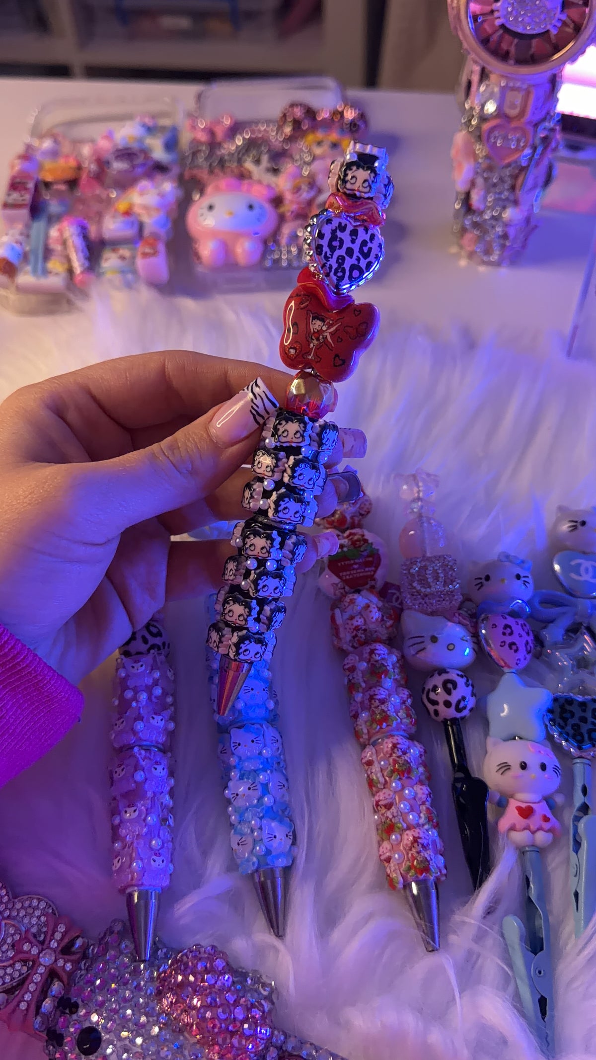 Beaded pens