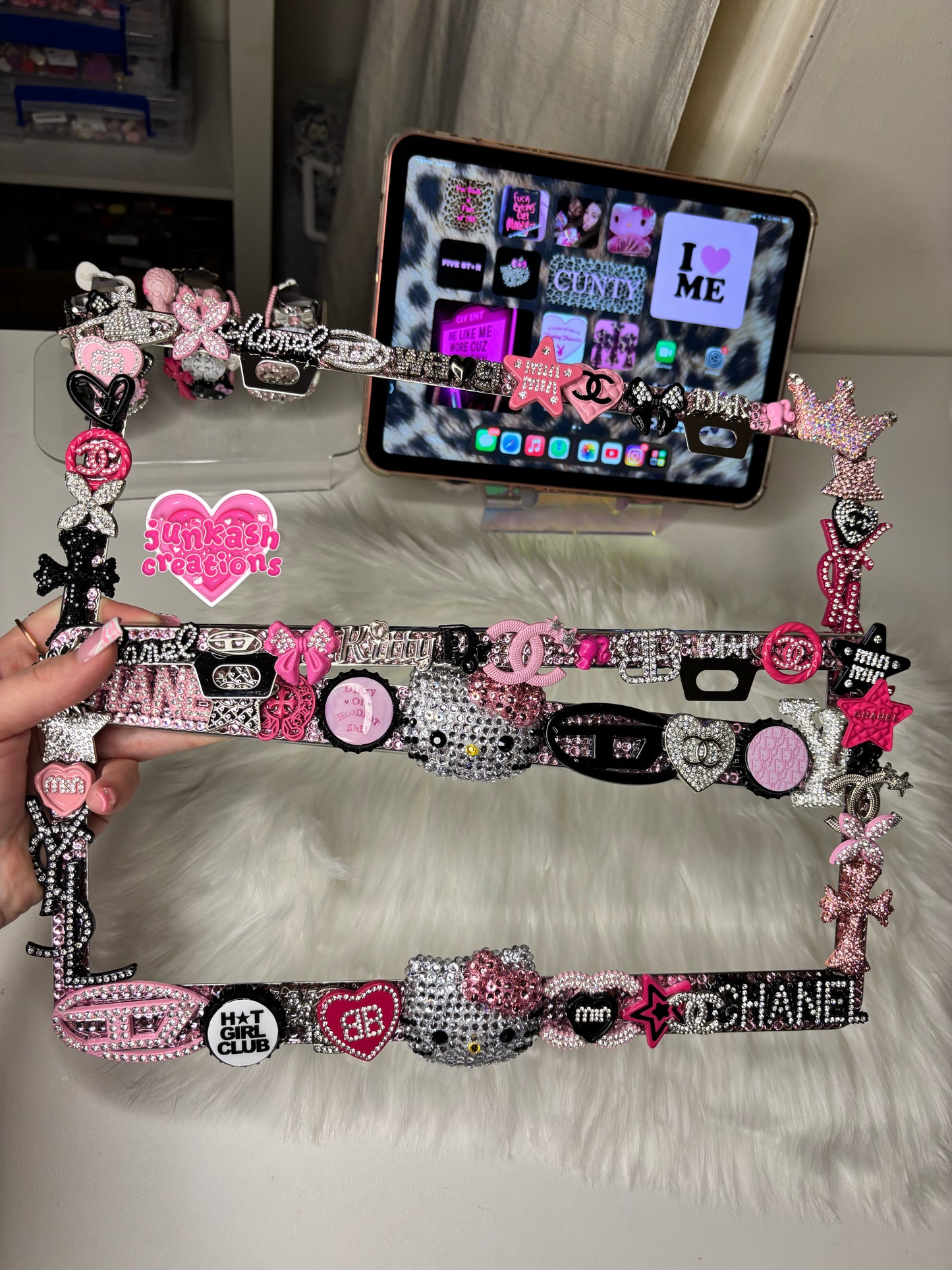 Junky License plate cover