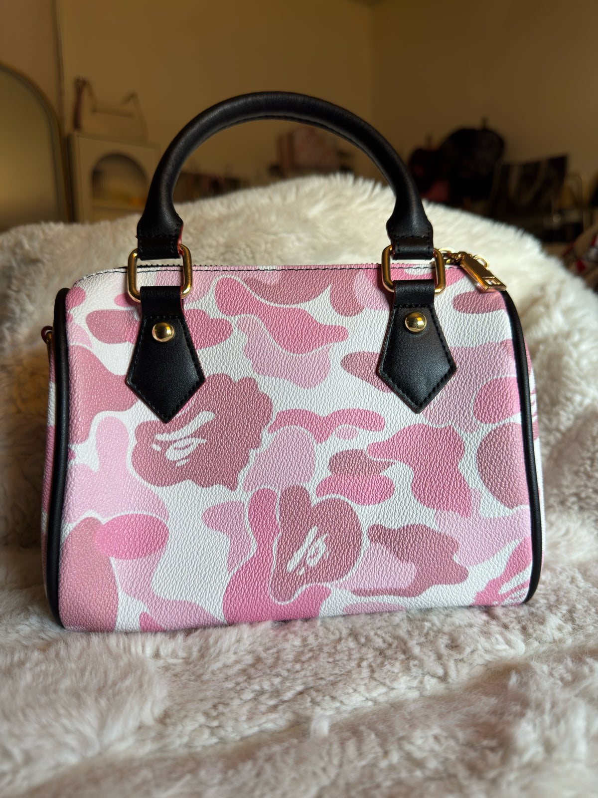 Pink bape tote bag🎀