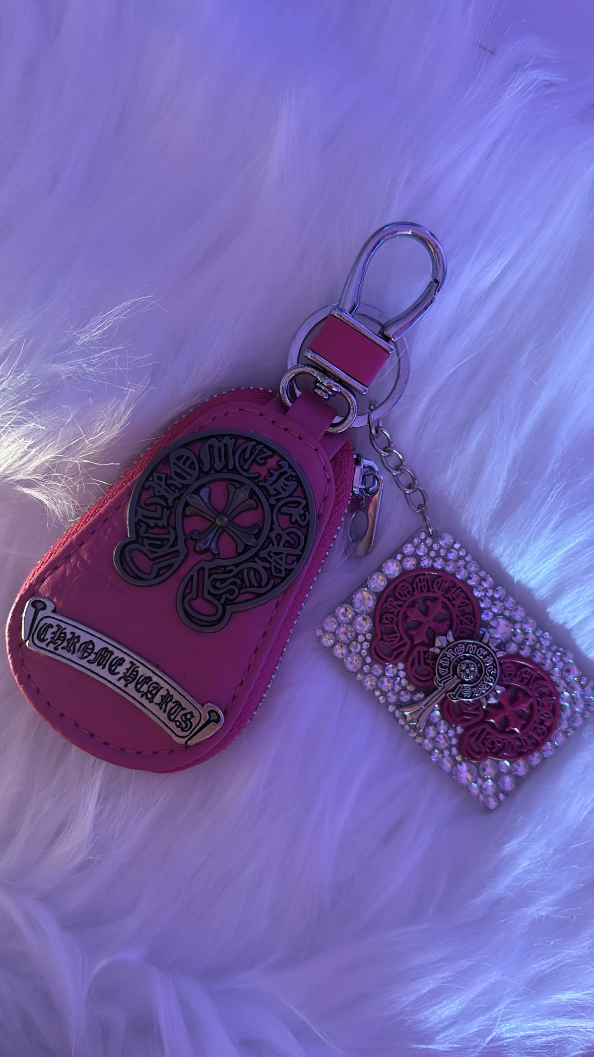 Chrome keychain/Bagcharms