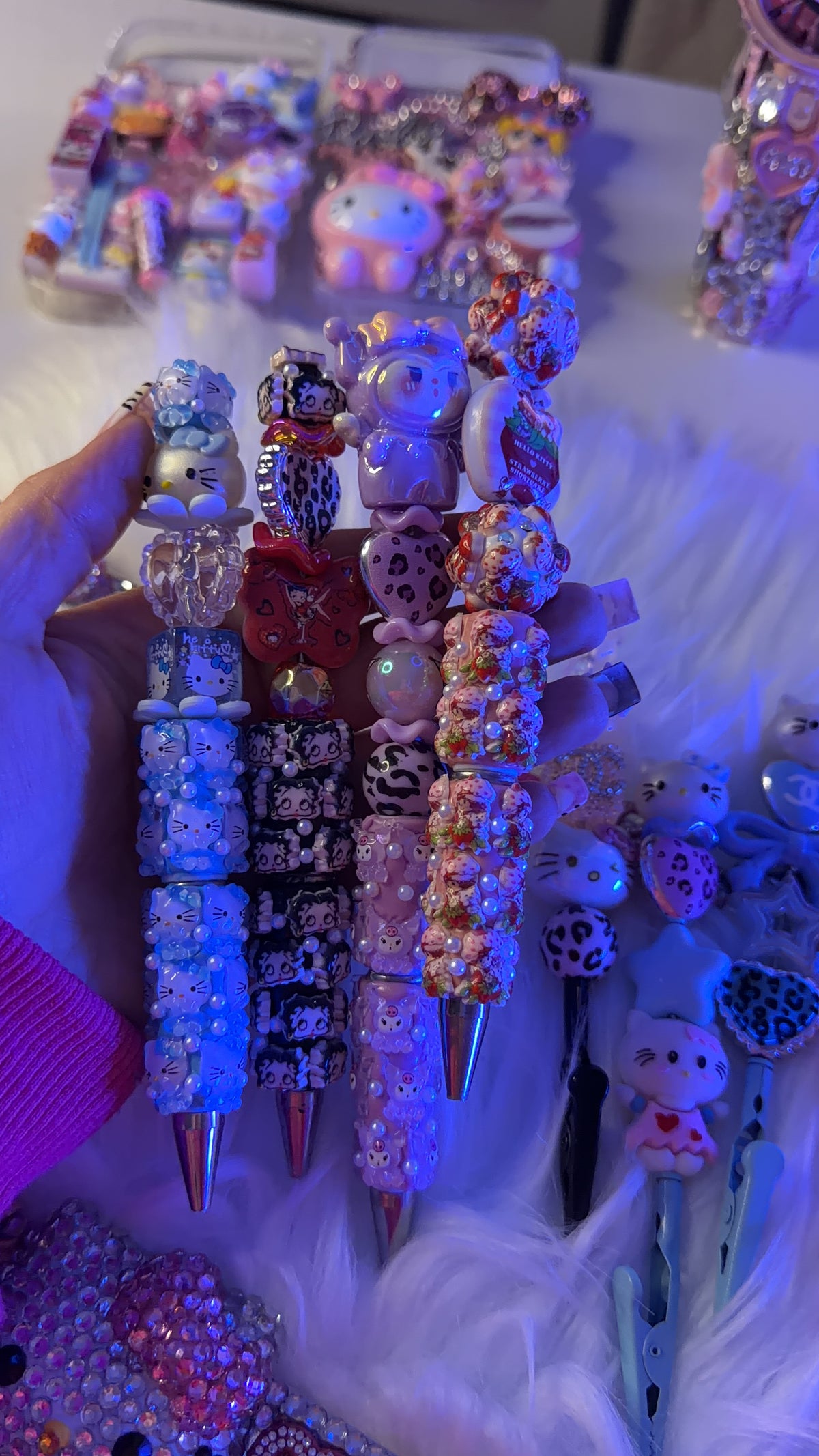 Beaded pens